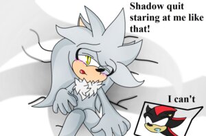 Rating: Questionable Score: 0 Tags: 2012 anthro black_body black_fur blush bodily_fluids dialogue digital_media_(artwork) drooling duo e621 embarrassed english_text eulipotyphlan fur hedgehog java-mocha_(artist) lying male male/male mammal saliva sega shadow_the_hedgehog silver_the_hedgehog solo_focus sonic_the_hedgehog_(series) text User: bunchy7s