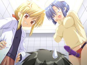 Rating: Questionable Score: 0 Tags: 1boy 2girls black_hair blonde_hair blue_hair bottomless breasts brown_eyes censored closed_eyes color comedy dildo erect_nipples female femdom flat_chest from_below funny game_cg glasses grin hands_on_hips imminent_pegging kannazuki_genshi kinosaki_yuu kirishima_kaho l-laboratory male medical nipples ponytail rule34 short_hair smile strap-on strapon sweat sweatdrop tied_hair trouble_trap_laboratory User: bunchy7s
