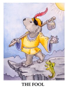 Rating: Safe Score: 0 Tags: 2003 ambiguous_gender anthro aquatic card card_template cliff clothed clothing detailed_background duo e621 english_text feathers feral fish flower fool fortune_telling gobiiform hat headgear headwear major_arcana mammal marsupial mudskipper oblivious plant solo_focus sun tarot tarot_card text the_fool_(tarot) ursula_vernon vombatiform wombat User: bunchy7s