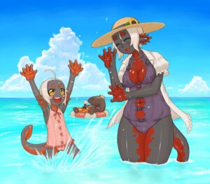 Rating: Questionable Score: 0 Tags: 5_fingers age_difference amphibian amphibian_humanoid animal_humanoid beach breasts camel_toe clothing cloud e621 ekachi_imori external_gills female fingers fire_belly_newt forest_of_pixiv giant_salamander gills group hanzaki hapo_imori humanoid japanese_fire_belly_newt male namu_gunsou newt nipple_outline non-mammal_breasts older_female one-piece_swimsuit outside salamander salamander_humanoid seaside sky swimwear tail young young_female young_humanoid User: bunchy7s
