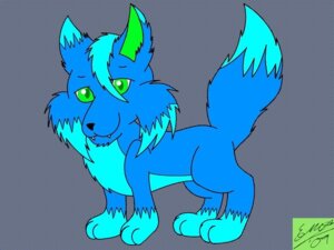 Rating: Safe Score: 0 Tags: 2009 4:3 ambiguous_gender blue_body blue_fur canid canine canis digitigrade dipstick_tail e621 feral flat_colors fur green_eyes looking_at_viewer mammal markings marquis2007 quadruped simple_background solo swift_(marquis2007) tail tail_markings toony wolf User: bunchy7s