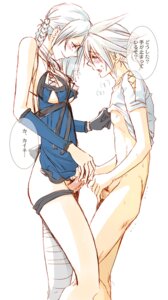 Rating: Explicit Score: 0 Tags: 1boy 1futa ass bandage blush bottomless braid breasts canon_futa erect_nipples erection fujinari_yuuki futa_is_bigger futanari handjob intersex kaine_(nier) lingerie long_legs male male_on_futa negligee nier_(character) nier_(series) nier_replicant nipples no_panties open_mouth penis penis_size_difference penises_touching rule34 shirt shirt_lift short_hair silver_hair standing sweat text thigh_strap thighs translated trembling underwear_aside User: bunchy7s