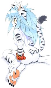 Rating: Questionable Score: 0 Tags: 4_toes anthro arm_markings black_claws black_markings black_stripes blue_hair blush breasts butt claws e621 ear_markings feet felid female female_anthro full-length_portrait fur fuurin_rei hair hi_res humanoid_feet inner_ear_fluff leg_markings long_hair mammal markings nude nude_anthro nude_female orange_pawpads oyatsu pantherine pawpads paws plantigrade plantigrade_pawpads portrait rear_view simple_background sitting soles solo striped_markings striped_tail stripes tail tail_markings three-quarter_view tiger toe_claws toes tuft wariza white_background white_body white_fur white_hair white_inner_ear_fluff white_sclera white_tuft wristband yellow_eyes User: bunchy7s