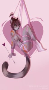 Rating: Questionable Score: 0 Tags: 2014 anthro arrow_(weapon) bdsm bondage bound breasts brown_hair brun69 clothing collar e621 female footwear green_eyes hair heart_symbol holidays legwear mammal nipples nude procyonid raccoon ranged_weapon slave socks solo submissive submissive_female valentine's_day weapon User: bunchy7s