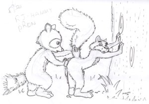 Rating: Explicit Score: 0 Tags: 2006 2boys against_tree anal anal_insertion anthro dreamworks furry gay grabbing_tail hammy_(over_the_hedge) interspecies looking_back_at_partner male male/male male_only mammal midnite_(artist) outdoors outside over_the_hedge paramount_pictures raccoon rj_(over_the_hedge) rodent rule34 squirrel tagme tail_grabbing tree yaoi User: bunchy7s