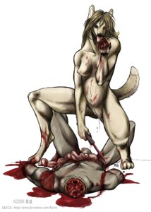 Rating: Explicit Score: 0 Tags: 2006 anthro blood bodily_fluids breasts canid canine canis copyright_symbol decapitation disembowelment dismemberment duo e621 exposed_muscle female fur genitals gore gore_focus guts intestines jackal korin male mammal nipples organs simple_background symbol tactical_snake tail text vulva white_background User: bunchy7s