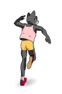 Rating: Safe Score: 0 Tags: 2:3 animated animated_gif anthro bottomwear clothing domestic_cat e621 felid feline felis fur grey_body grey_fur male mammal max_collins running shirt short_playtime shorts solo tailless tank_top topwear User: bunchy7s
