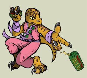 Rating: Safe Score: 0 Tags: alcohol anthro beer beverage clothed clothing craftyandy dinosaur dromaeosaurid e621 food lizard male ninja pink_clothing prehistoric_species raptorred reptile saurischian scales scalie solo tail theropod velociraptor warrior User: bunchy7s