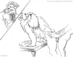 Rating: Explicit Score: 0 Tags: 2010 anthro beijinbeef bent_over cum darius_(fullmetal_alchemist) fullmetal_alchemist fur fury heinkel lion male male_only monochrome multiple_males muscles nude penis rule34 side_view table tagme yaoi User: bunchy7s