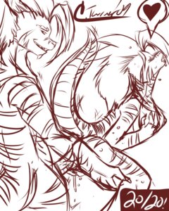 Rating: Explicit Score: 0 Tags: 2009 4:5 anthro anthro_on_anthro bodily_fluids breasts cum cum_drip dragon dripping duo e621 erection female female_penetrated fols from_behind_position genital_fluids genitals heart_symbol incest_(lore) male male/female male_penetrating male_penetrating_female monochrome mythological_creature mythological_scalie mythology non-mammal_breasts nude penetration penile penile_penetration penis penis_in_vagina raised_tail scalie sex sketch stripes synxirazu-niam_(character) syrae-universe tail vaginal vaginal_penetration User: bunchy7s
