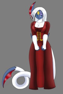 Rating: Questionable Score: 0 Tags: absol alpha_channel anthro anthrofied big_breasts breasts cleavage clothed clothing corset dress e621 female fur generation_3_pokemon hair hi_res hybrid kimeraookami lingerie long_tail nintendo pokemon pokemon_(species) seviper solo tail topwear white_body white_fur white_hair User: bunchy7s