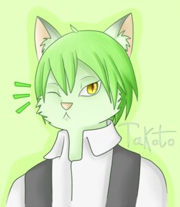 Rating: Safe Score: 0 Tags: anthro arc_system_works blazblue clothing domestic_cat e621 felid feline felis green_background green_hair hair hazama_(blazblue) male mammal one_eye_closed simple_background solo takoto wink yellow_eyes User: bunchy7s Rating: Safe Score: 0 Tags: anthro arc_system_works blazblue clothing domestic_cat e621 felid feline felis green_background green_hair hair hazama_(blazblue) male mammal one_eye_closed simple_background solo takoto wink yellow_eyes User: bunchy7s