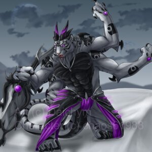 Rating: Safe Score: 0 Tags: 1:1 4_arms 4_fingers 4_toes abs anthro barefoot biceps biped black_body black_fur blood blood_on_face bodily_fluids claws clothed clothing cloud daichym e621 ear_piercing feet felid fingers front_view fur grey_body grey_fur holding_melee_weapon holding_object holding_sword holding_weapon horn jewelry kneeling male mammal melee_weapon moon multi_arm multi_horn multi_limb muscular muscular_anthro muscular_male necklace nipple_piercing nipples outside pantherine pecs piercing purple_eyes sickle_claw sky solo stripes sword tail tiger toe_claws toes topless weapon User: bunchy7s