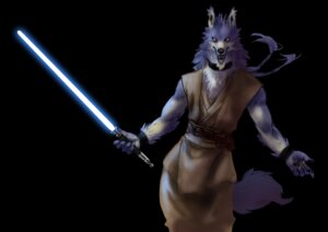 Rating: Safe Score: 0 Tags: 2011 amber_eyes anthro blue_body blue_fur blue_lightsaber canid canine canis e621 emboss0320 fur holding_melee_weapon holding_object holding_sword holding_weapon jedi kemono lightsaber male mammal melee_weapon solo star_wars sword tail weapon wolf User: bunchy7s