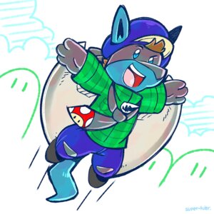 Rating: Safe Score: 0 Tags: 1:1 3_fingers accessory anthro biped black_body black_fur blue_body blue_eyes blue_fur bottomwear brown_hair canid canine clothing e621 fingers flat_cap flying footwear fur furgonomics generation_4_pokemon hair hat headgear headwear hi_res jacket lucario male mammal necktie nintendo open_mouth open_smile outside pants pokemon pokemon_(species) shoes short_hair smile solo super-tuler tongue toony topwear User: bunchy7s