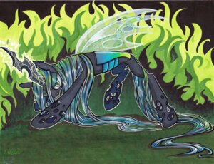 Rating: Safe Score: 0 Tags: arthropod changeling_(mlp) e621 female feral friendship_is_magic hasbro insect_wings lizspit looking_at_viewer my_little_pony quadruped queen_chrysalis_(mlp) royalty solo tail traditional_media_(artwork) wings User: bunchy7s