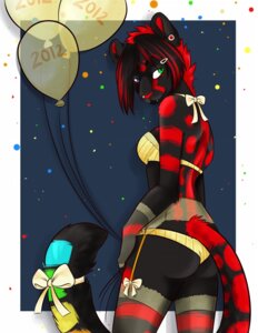 Rating: Safe Score: 0 Tags: 2012 accessory anthro balloon bow_(feature) bow_accessory bow_ribbon clothed clothing domestic_cat e621 fangs felid feline felis female furgonomics heterochromia hizzie holding_balloon holding_object inflatable looking_at_viewer looking_back lupa_loveless mammal number number_on_balloon number_print print_balloon ribbons skimpy solo tail tail_accessory tail_bow tail_ribbon teeth year User: bunchy7s