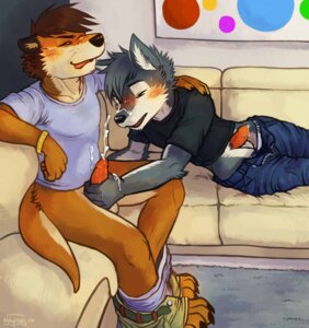 Rating: Explicit Score: 0 Tags: anthro balls barefoot belt blush bodily_fluids bottomwear bottomwear_down bracelet c.j._(cjtheotter) canid canine canis carpet clothed clothing cum cum_on_face cum_on_hand cum_on_shirt cumshot denim denim_bottomwear denim_clothing digital_media_(artwork) domestic_dog duo e621 ejaculation erection eyes_closed feet furniture genital_fluids genitals handjob haychel hi_res humanoid_genitalia humanoid_penis husky inside jeans jewelry male male/male mammal mustelid nordic_sled_dog orgasm otter pants pants_down partially_clothed penile penis polka_dots precum red_penis sex shirt sitting sofa spitz sweat tongue tongue_out topwear underwear User: bunchy7s