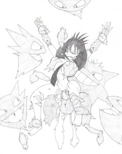 Rating: Explicit Score: 0 Tags: 1girls 5boys breast_grab breasts female frontierbrain gengar haunter male monochrome nintendo pokemon pokephilia rape rule34 User: bunchy7s