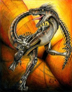 Rating: Safe Score: 0 Tags: 2012 ambiguous_gender claws cybernetics cyborg dinosaur dromaeosaurid e621 feral hi_res machine nude open_mouth prehistoric_species reptile saurischian scales scalie sharp_teeth solo tail tailbutt teeth theropod tongue tongue_out velociraptor vyx User: bunchy7s