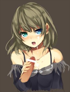 Rating: Explicit Score: 0 Tags: aqua_eyes blonde_hair blue_eyes censored cum facial female heterochromia idolmaster idolmaster_cinderella_girls looking_at_viewer male off_shoulder open_mouth penis rule34 short_hair takagaki_kaede unasaka_ryou User: bunchy7s