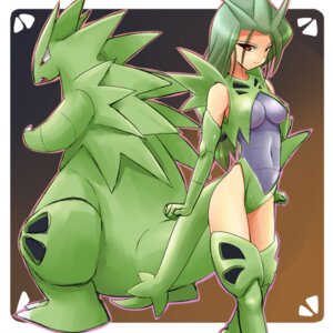 Rating: Safe Score: 0 Tags: 1:1 2010 alternate_species ambiguous_gender animal_humanoid anthro biped breasts clothing costume duo e621 female generation_2_pokemon green_hair hair humanoid humanoidized long_hair low_res nintendo pokemon pokemon_(species) pokemon_costume pokemon_humanoid pokemorph ranphafranboise red_eyes reptile scalie tail tyranitar User: bunchy7s