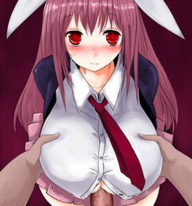 Rating: Explicit Score: 0 Tags: blush breast_grab breasts censored dark-skinned_male dark_skin eyes female fur han64 male necktie paizuri penis pov purple_hair red reisen_udongein_inaba rule34 skirt smile touhou User: bunchy7s