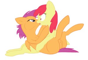 Rating: Explicit Score: 0 Tags: 2013 apple_bloom_(mlp) duo e621 earth_pony equid equine feathered_wings feathers female feral friendship_is_magic fur genitals hair hasbro hellticket horse kissing mammal my_little_pony mythological_creature mythological_equine mythology nude open_mouth orange_body orange_feathers pegasus pony purple_hair red_hair scootaloo_(mlp) simple_background tongue vulva wings young young_feral User: bunchy7s
