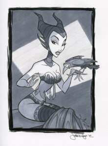 Rating: Questionable Score: 0 Tags: 1girls 2007 bird bra breasts clothes diablo_the_raven disney disney_villains female greyscale justin_ridge looking_at_viewer maleficent monochrome panties pointy_chin raven_(bird) rule34 sleeping_beauty_(1959_film) underwear witch User: bunchy7s