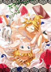 Rating: Questionable Score: 0 Tags: blonde_hair blush brother_and_sister cake closed_eyes cream female flat_chest food foreshortening fork fruit hands incest kagamine_len kagamine_rin lying nipples nude on_back open_mouth pastry plus7 ponytail rule34 short_hair siblings smile strawberry tied_hair twincest twins vocaloid User: bunchy7s