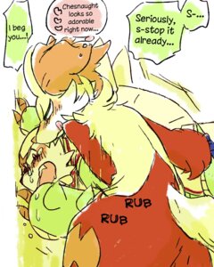 Rating: Questionable Score: 0 Tags: 3373blue 4:5 ambiguous_gender anthro blush bodily_fluids canid canine chesnaught delphox duo e621 english_text explicitly_stated_nonconsent forced generation_6_pokemon implied_handjob jerked_silly looking_pleasured lying male male/ambiguous mammal nintendo nude obscured_handjob obscured_sex on_front penile pokemon pokemon_(species) rape sex tears text User: bunchy7s