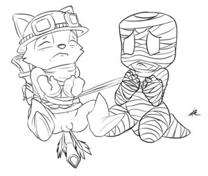 Rating: Explicit Score: 0 Tags: amumu_(lol) anal anal_penetration anthro black_and_white bound c0nnerc00n duo e621 flaccid genitals league_of_legends male male/male male_penetrated male_penetrating male_penetrating_male monochrome mummy penetration penis riot_games sex teemo_(lol) tencent undead yordle User: bunchy7s