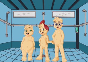 Rating: Explicit Score: 0 Tags: absurd_res alvin_and_the_chipmunks alvin_and_the_chipmunks_(1983) alvin_seville anthro balls blue_eyes brother_(lore) brothers_(lore) brown_eyes casual_nudity chipmunk clothing comparing e621 eyewear flaccid genitals glasses green_eyes ground_squirrel group hat headgear headwear hi_res kithawking male mammal nude open_mouth penis rodent sciurid shota shower sibling_(lore) simon_seville teeth theodore_seville young young_anthro young_male User: bunchy7s
