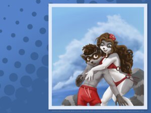 Rating: Safe Score: 0 Tags: 4:3 accessory age_difference anthro bikini breasts brown_eyes brown_hair clothed clothing detailed detailed_background duo e621 english_text female flower flower_in_hair fur green_eyes grey_body grey_fur hair hair_accessory hi_res hug male mammal mishakun older_female plant procyonid quinn_akaelae raccoon ryalto size_difference skimpy swimming_trunks swimwear tail text the_cyantian_chronicles toony two-piece_swimsuit white_body white_fur wide_hips young young_anthro younger_male User: bunchy7s