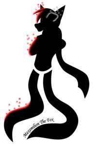 Rating: Safe Score: 0 Tags: anthro canid canine character_name e621 fox hair hi_res male mammal maxamilion_the_fox naegun_dal_warriors scarf short_hair side_view silhouette simple_background solo text white_background User: bunchy7s