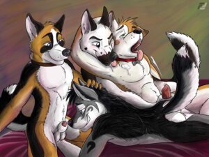 Rating: Explicit Score: 0 Tags: 4:3 animal_genitalia anthro anthro_on_anthro ball_fondling balls blue_eyes bodily_fluids butt canid canine canis caring collar cum cum_on_self cumshot domestic_dog e621 ejaculation erection eyes_closed fluke fondling foursome genital_fluids genitals green_eyes group group_sex handjob male male/male mammal nude one_eye_closed orgasm penile penis penis_grab penis_tip sex sheath tail tongue tongue_out vincent_(draco751) User: bunchy7s
