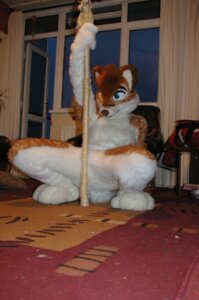 Rating: Safe Score: 0 Tags: ambiguous_gender anthro backpack canid canine canis clothing costume crouching dancing domestic_dog door e621 fursuit grandfathered_content looking_at_viewer mammal open_door pillow pole pole_dancing real solo unknown_artist User: bunchy7s