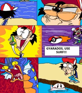 Rating: Safe Score: 0 Tags: ambiguous_gender aquatic ash_ketchum banjoboy123 black_hair blush clothing comic dialogue e621 english_text fish generation_1_pokemon group gyarados hair hat headgear headwear human humor island male mammal nintendo outside pokemon pokemon_(species) pokemon_trainer source_request surf surf_(pokemon_move) text water what User: bunchy7s