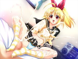 Rating: Explicit Score: 0 Tags: bed blonde_hair blush breasts brown_eyes censored clothed_female clothed_female_nude_male cum cum_everywhere cum_explosion cum_on_body cum_on_clothes cum_on_feet cum_on_lower_body cumshot ejaculation facial feet female footjob footjob_with_legwear footwear game_cg hadashi_shoujo kiryuuin_miki male mosaic_censoring mukotori_juuban_shoubu! no_shoes on_bed open_mouth panties pantyshot penis radio red_eyes rule34 sitting skirt sockjob socks striped striped_panties striped_socks thighhighs thighs tongue tongue_out underwear User: bunchy7s