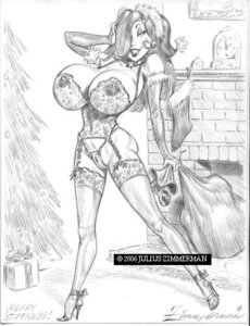 Rating: Explicit Score: 0 Tags: 2006 artist_name artist_signature christmas christmas_stocking christmas_tree copyright_symbol corset detached_sleeves disney english_text eyeshadow female fireplace garter_belt hair_over_one_eye hand_on_head heels holding_sack jessica_rabbit julius_zimmerman lingerie lipstick long_hair looking_at_viewer nipples panties rule34 sack santa_hat stockings text text_box who_framed_roger_rabbit User: bunchy7s