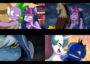 Rating: Safe Score: 0 Tags: 2011 anthro anthrofied blue_hair blush chimera cross-popping_vein digital_media_(artwork) discord_(mlp) draconequus dragon e621 equid equine ethereal_hair female friendship_is_magic fur group hair hasbro horn mammal multicolored_hair my_little_pony mythological_creature mythological_equine mythological_scalie mythology princess princess_celestia_(mlp) princess_luna_(mlp) purple_body purple_fur purple_hair royalty scalie spike_(mlp) sssonic2 twilight_sparkle_(mlp) two_tone_hair unicorn User: bunchy7s