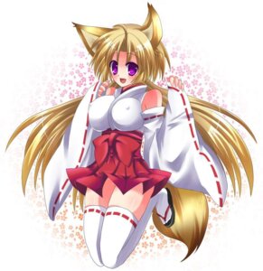 Rating: Explicit Score: 0 Tags: animal_ears blush covering female fox_ears fur furry_ears furry_tail hakama_skirt japanese_clothes kitsune no_panties rule34 smile tail User: bunchy7s