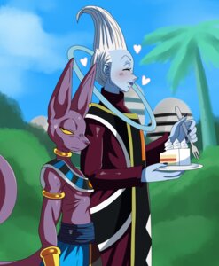Rating: Safe Score: 0 Tags: 2013 angel_(dragon_ball) anthro beerus cake clothing cutlery dessert digital_media_(artwork) domestic_cat dragon_ball dragon_ball_super duo e621 ear_piercing eating felid feline felis food fork hair hairless hairless_cat heart_symbol hi_res humanoid kitchen_utensils male mammal piercing question_mark smile sphynx_(cat) sssonic2 tools unimpressed whis white_hair yellow_eyes User: bunchy7s