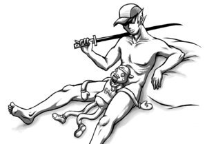 Rating: Explicit Score: 0 Tags: 1boy artist_request bro_strider hat homestuck lil'_cal line_art looking_at_viewer male male_only monochrome ms_paint_adventures nipples nude pillow puppet rule34 short_hair solo source_request sunglasses sword white_background white_hair white_skin User: bunchy7s