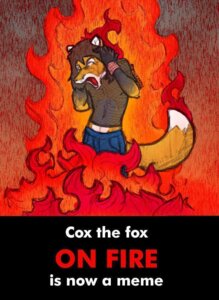 Rating: Safe Score: 0 Tags: anthro biped blue_bottomwear blue_clothing bottomwear canid canine caption clothed clothing compression_artifacts countershade_face countershade_torso countershading covering covering_ears covering_self crossdressing digital_media_(artwork) dipstick_tail e621 english_text eyes_closed fire fishnet_clothing fishnet_topwear fox front_view fur gloves_(marking) grey_clothing grey_topwear hair half-length_portrait male mammal markings midriff multicolored_tail pants portrait shadowxsnake shirt solo standing tail tail_markings text topwear translucent translucent_clothing translucent_topwear two_tone_tail white_body white_countershading wristband yelling User: bunchy7s