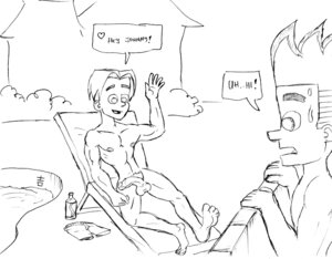 Rating: Explicit Score: 0 Tags: 2boys age_difference areolae artist_signature cartoon_network chaise_lounge circumcised flaccid gay gil_nexdor inviting_to_sex johnny_test johnny_test_(series) knees_apart_feet_together large_penis looking_at_penis looking_over_fence lying_on_back male male_only monochrome nude outside penis puberty pubic_hair public_nudity rule34 shirtless shorts_removed sunbathing suntan_lotion swimming_pool swimsuit waving yaoi yoshi_(artist) User: bunchy7s