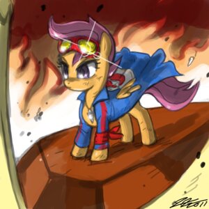 Rating: Safe Score: 0 Tags: 1:1 absurd_res boulder cape clothing crossover detailed_background drill_core e621 equid equine eyewear feathered_wings feathers female feral fire friendship_is_magic goggles hasbro hi_res john_joseco kerchief mammal my_little_pony mythological_creature mythological_equine mythology orange_body orange_feathers parody pegasus quadruped rock scootaloo_(mlp) solo tail tengen_toppa_gurren_lagann toony wings young young_female young_feral User: bunchy7s