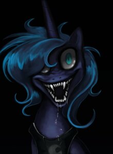 Rating: Safe Score: 0 Tags: 2013 absurd_res black_background blue_eyes blue_hair bodily_fluids creepy creepy_face digital_media_(artwork) digital_painting_(artwork) drooling e621 equid equine evil_grin fangs female feral friendship_is_magic hair hasbro hi_res horn horror_(theme) looking_at_viewer lopoddity mammal my_little_pony mythological_creature mythological_equine mythology nightmare_fuel open_mouth painting_(artwork) princess_luna_(mlp) pupils saliva simple_background slit_pupils smile smiling_at_viewer solo teeth white_sclera winged_unicorn wings ಠ_ಠ User: bunchy7s
