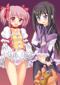 Rating: Explicit Score: 0 Tags: akemi_homura black_hair blue_eyes blush choker female gloves hairband hands human long_hair madoka_kaname magical_girl mahou_shoujo_madoka_magica mound_of_venus multiple_females multiple_girls off_shoulder panties panty_pull pantyhose pantyhose_pull pink_eyes pink_hair pink_panties pov pussy rule34 short_hair simple_background skirt skirt_lift soul_gem sweat tear tied_hair twintails underwear white_gloves yaburebouki_akuta User: bunchy7s