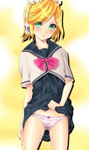 Rating: Explicit Score: 0 Tags: amasora_taichi blonde_hair blush bow bow_panties cum_drip cum_in_panties cum_in_pussy female green_eyes hair_ornament hair_ribbon hairclip headgear headphones headset kagamine_rin panties project_diva project_diva_2nd pussy pussy_juice ribbon rule34 sailor_collar school_uniform serafuku short_hair skirt skirt_lift solo standing thin thin_female thin_waist underwear vocaloid User: bunchy7s